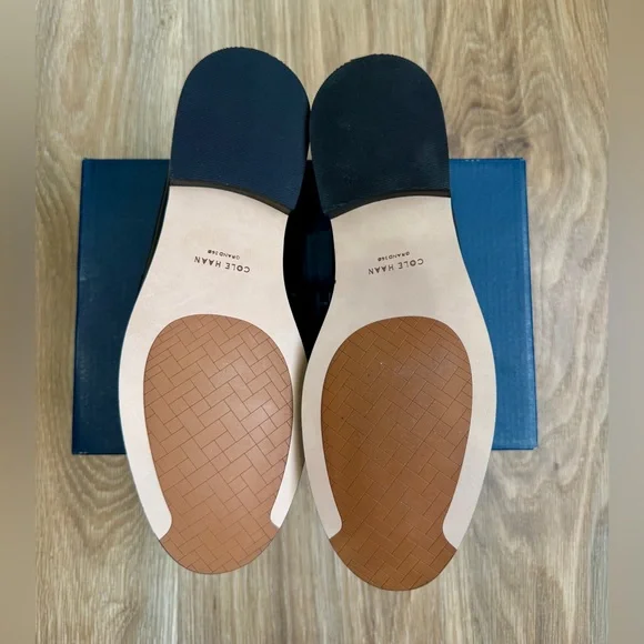 Cole Haan Lux Pinch Penny Loafer in Black Leather Size 8 B NIB - Picture 5 of 6